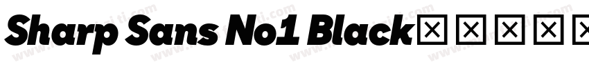 Sharp Sans No1 Black字体转换